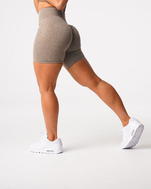 Women Mocha Scrunch Seamless Shorts | NVGTN
