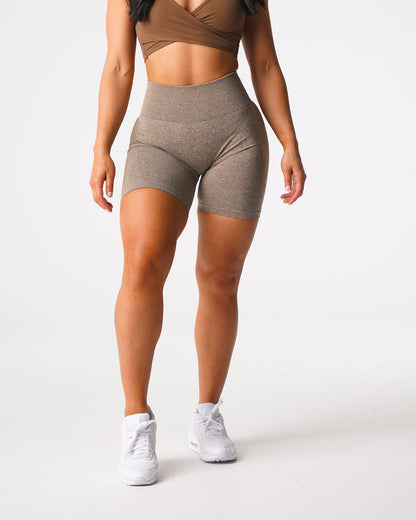 Women Mocha Scrunch Seamless Shorts | NVGTN