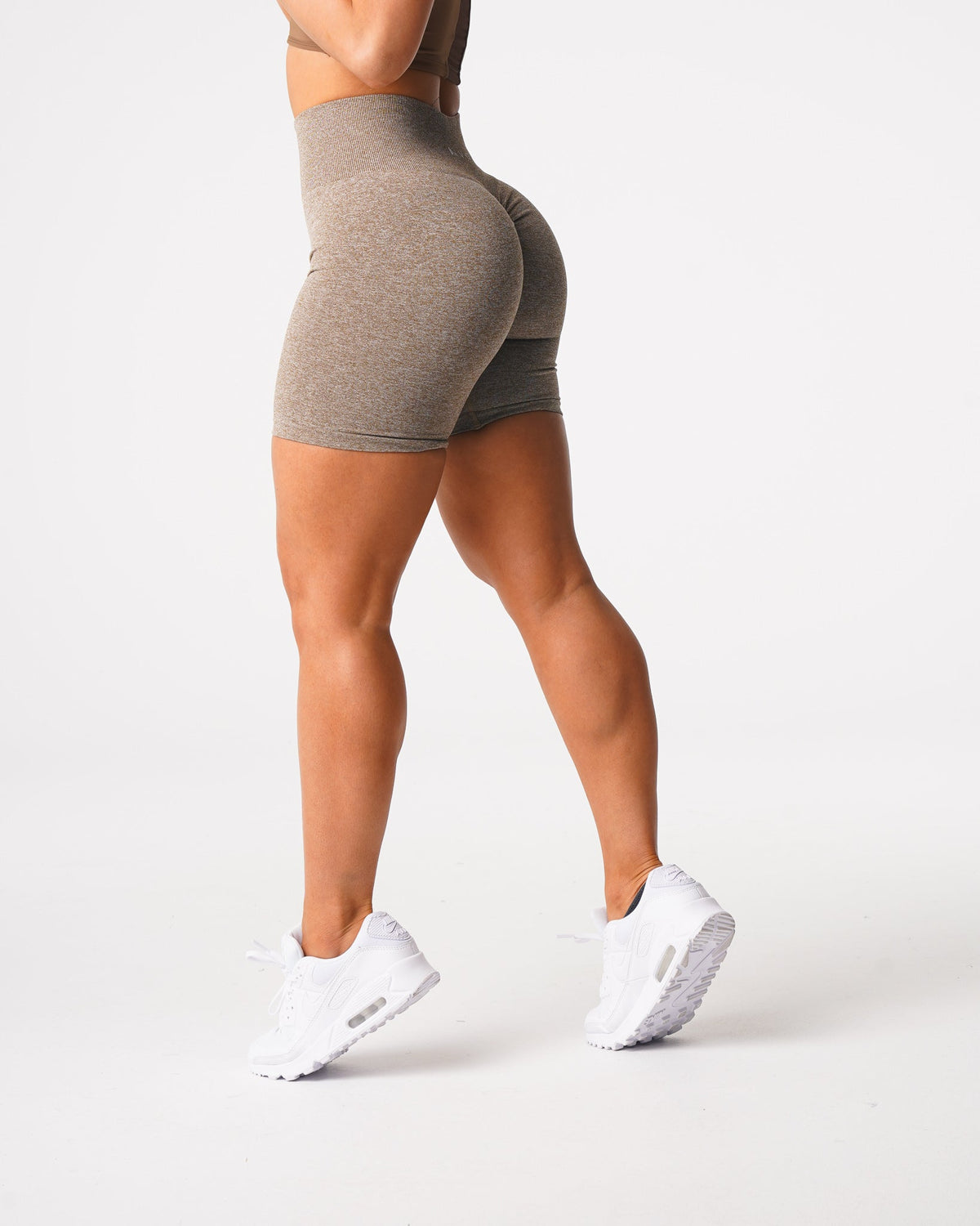 Women Mocha Scrunch Seamless Shorts | NVGTN