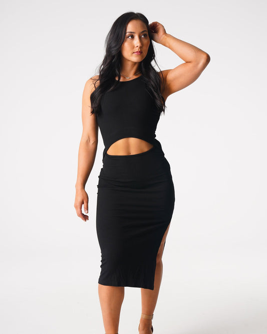 Women Black Lost In Paradise Maxi Dress | NVGTN