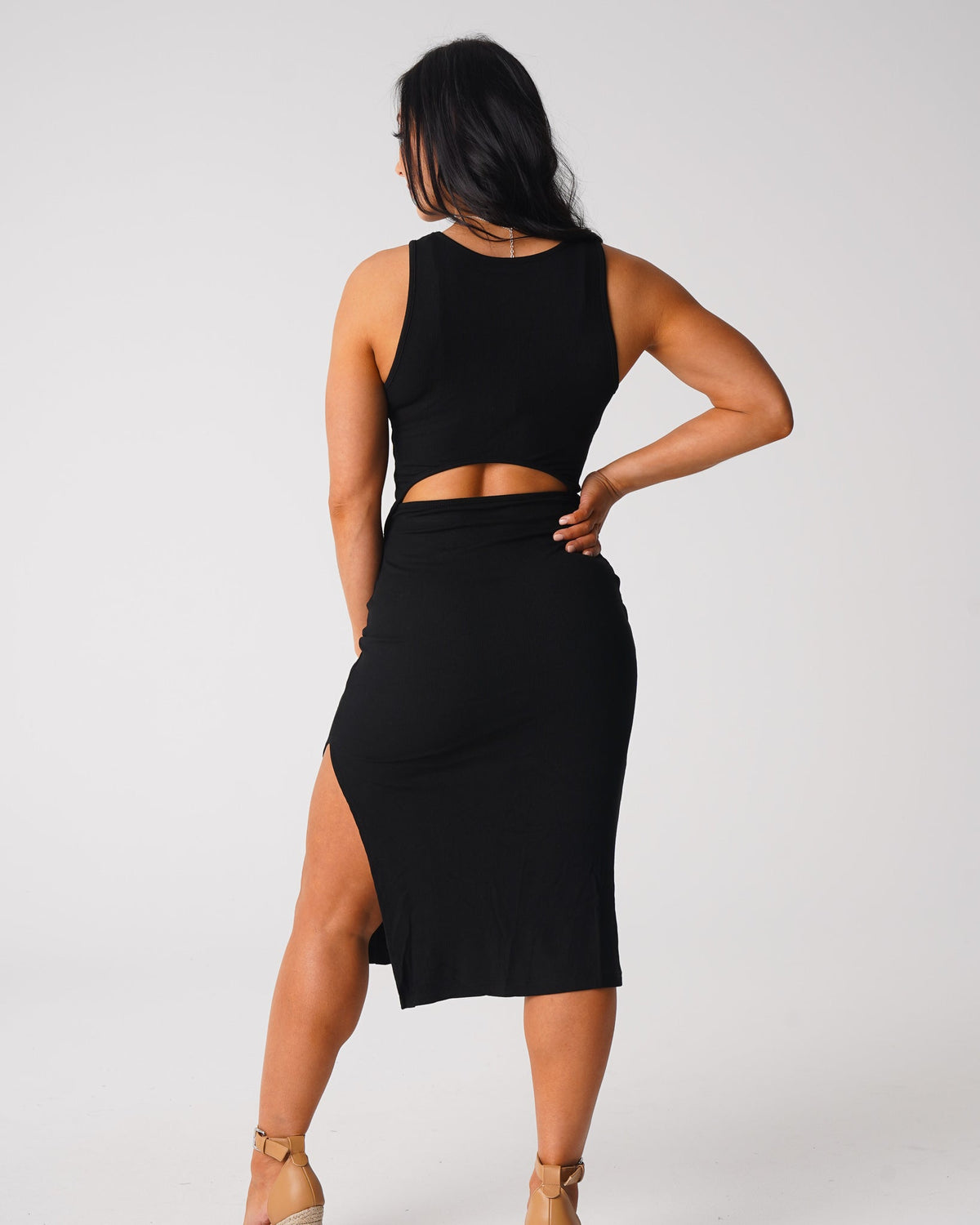 Women Black Lost In Paradise Maxi Dress | NVGTN