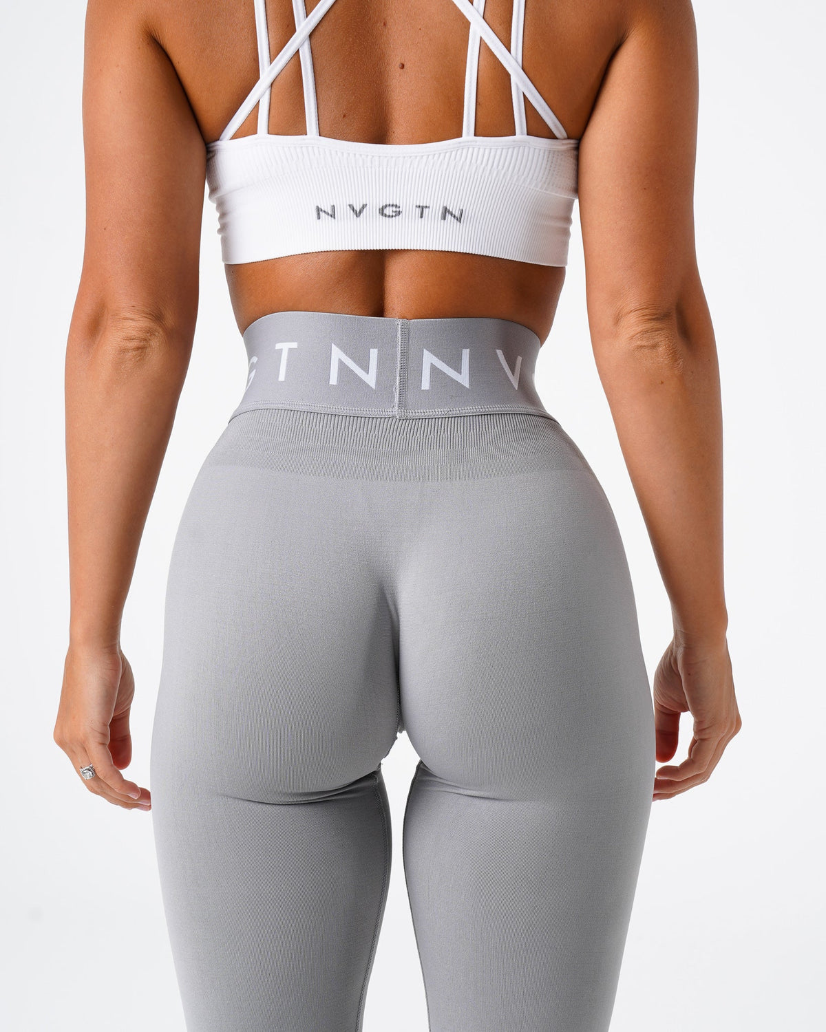 Women Light Grey Sport Seamless Leggings | NVGTN