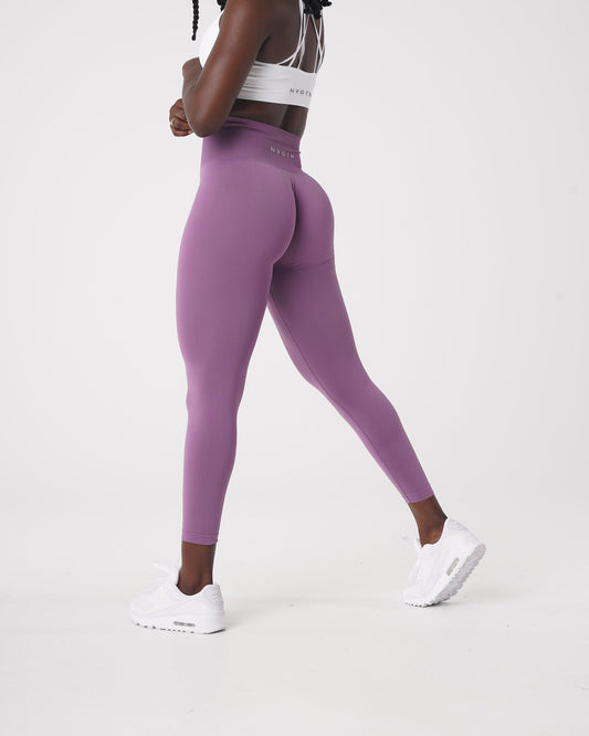 Women Orchid Solid Seamless Leggings | NVGTN