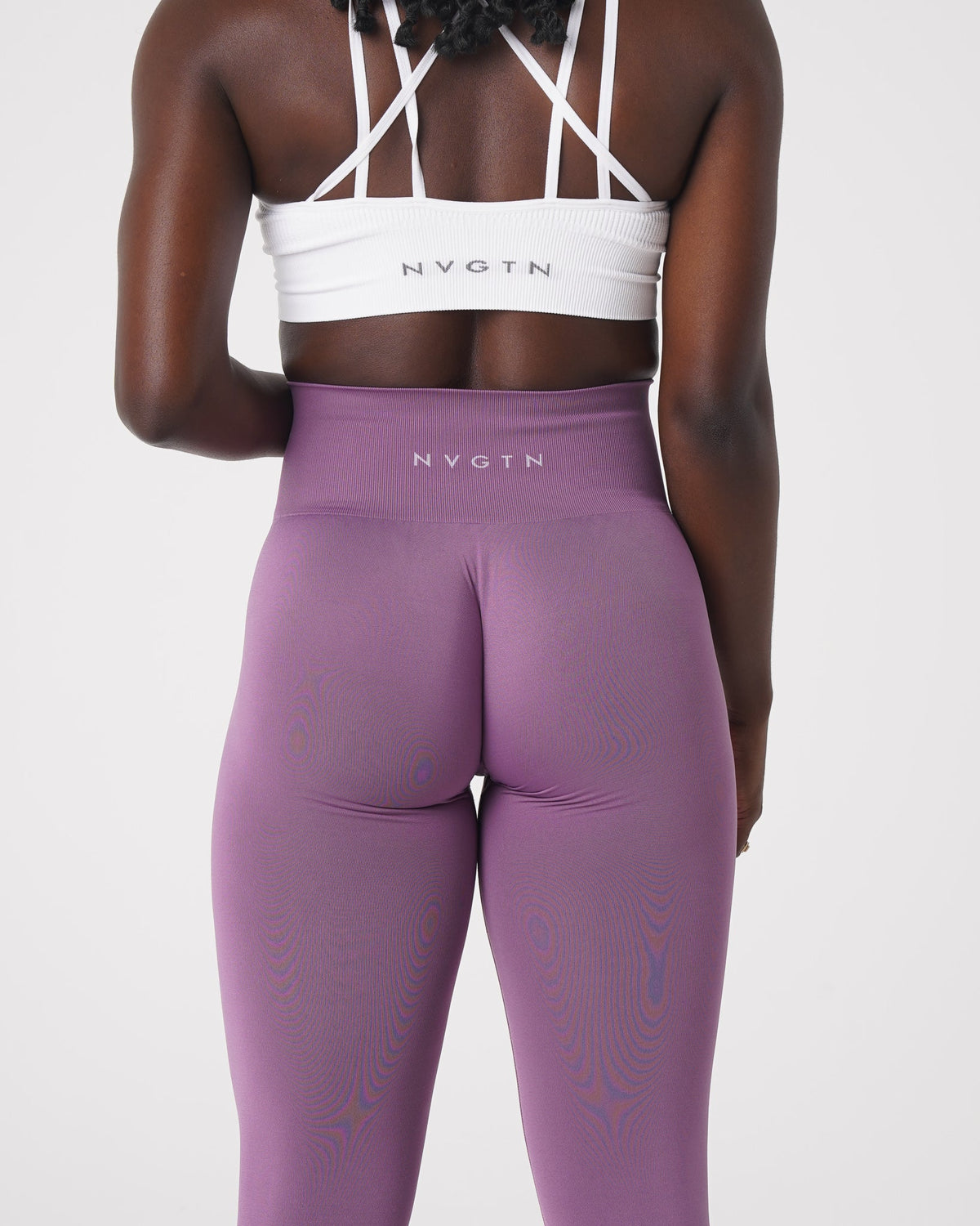 Women Orchid Solid Seamless Leggings | NVGTN