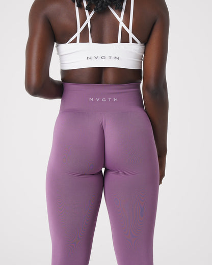 Women Orchid Solid Seamless Leggings | NVGTN