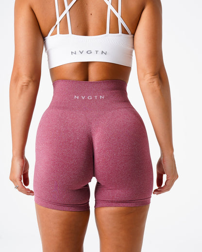 Women Maroon Pro Seamless Shorts | NVGTN