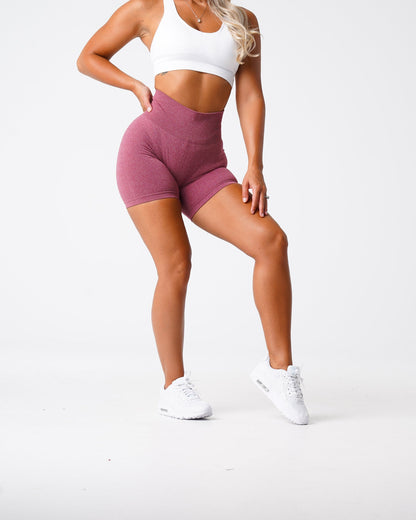 Women Maroon Pro Seamless Shorts | NVGTN