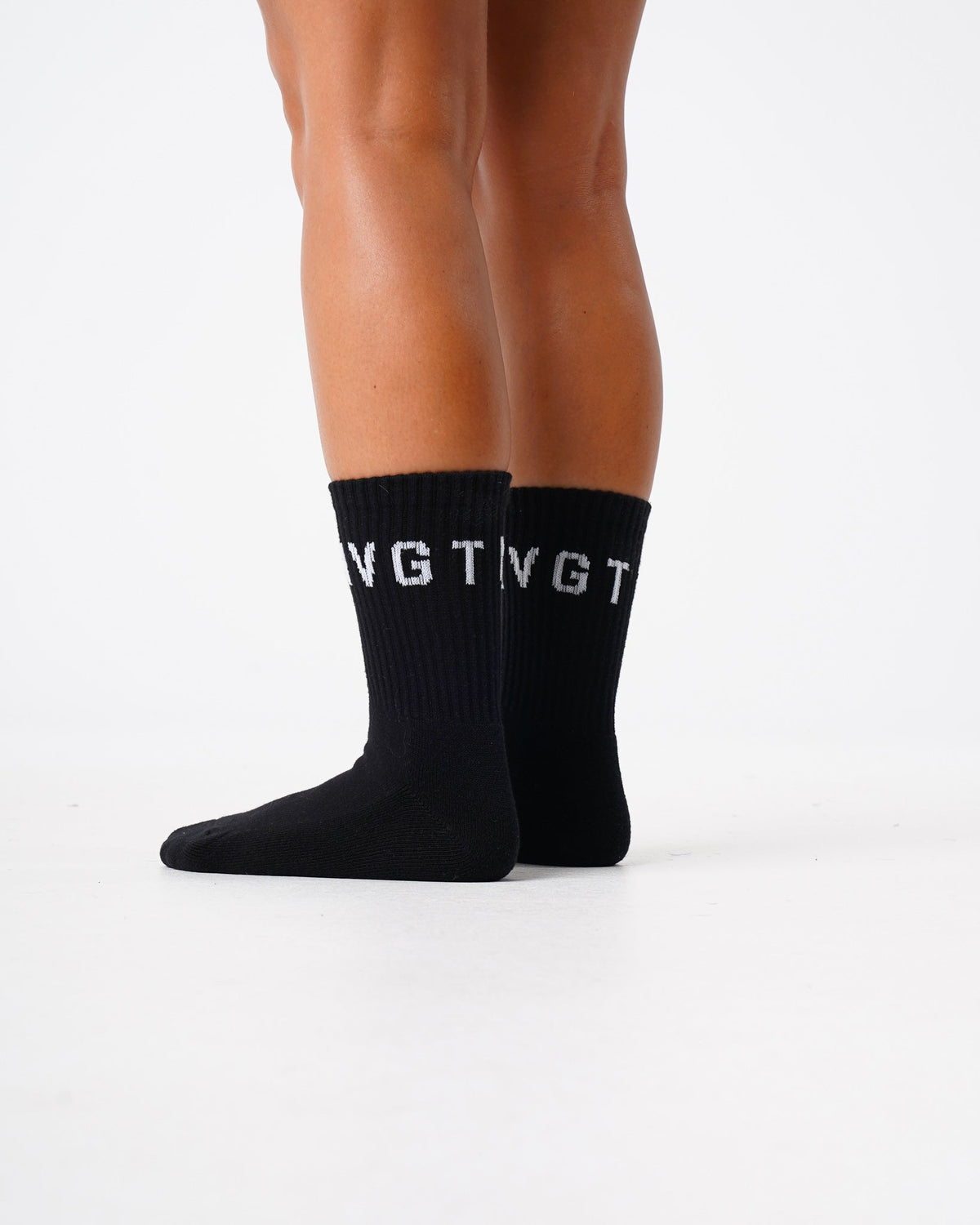 Women|Men Black NVGTN Crew Socks | NVGTN
