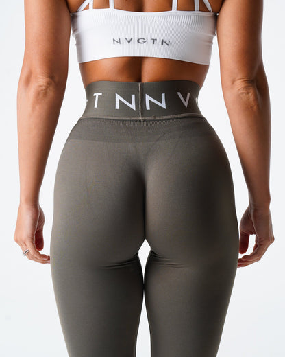 Women Olive Sport Seamless Leggings | NVGTN