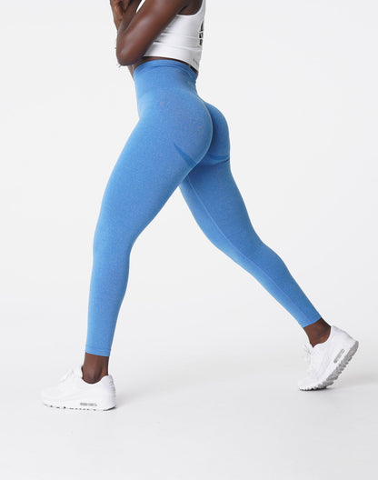 Women Ocean Blue Curve Seamless Leggings | NVGTN