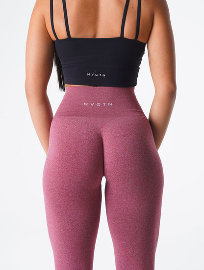 Women Maroon NV Seamless Leggings | NVGTN
