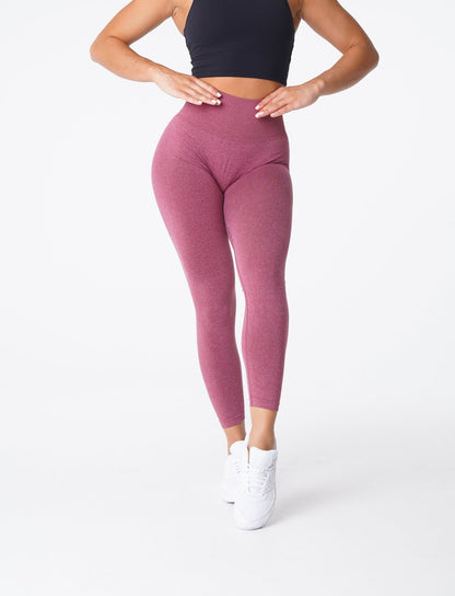 Women Maroon NV Seamless Leggings | NVGTN
