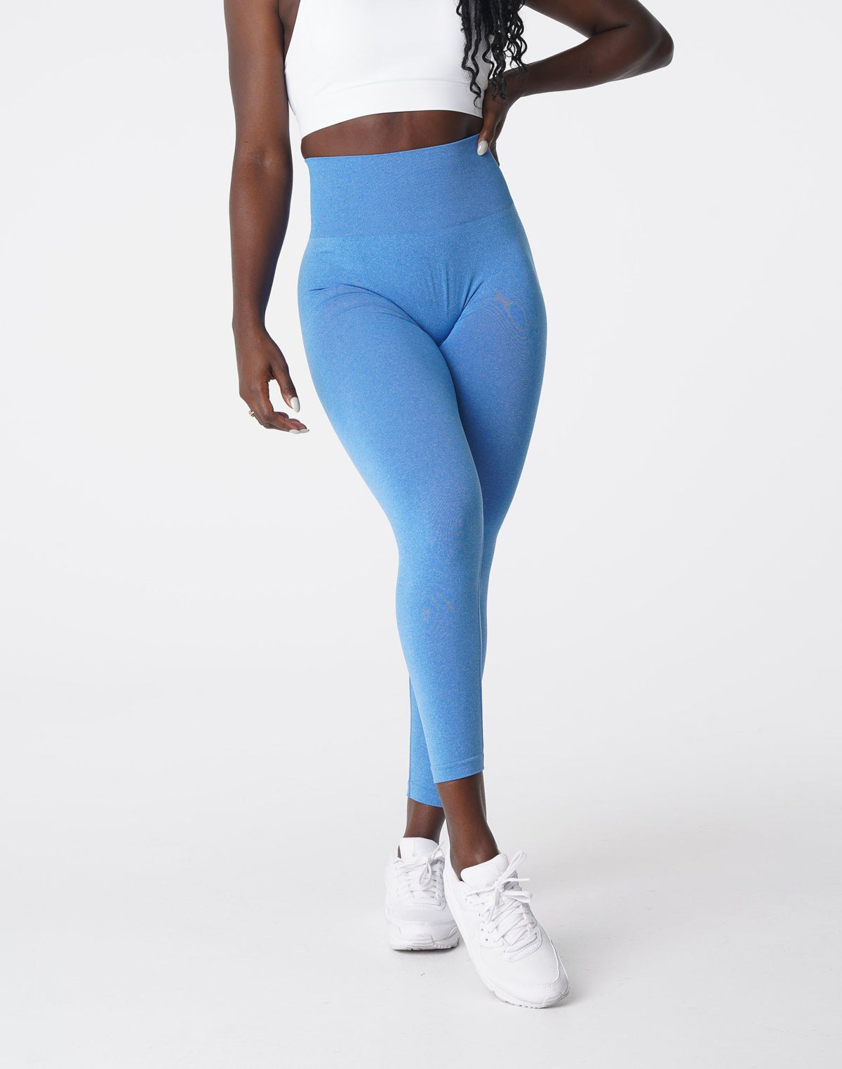 Women Ocean Blue NV Seamless Leggings | NVGTN
