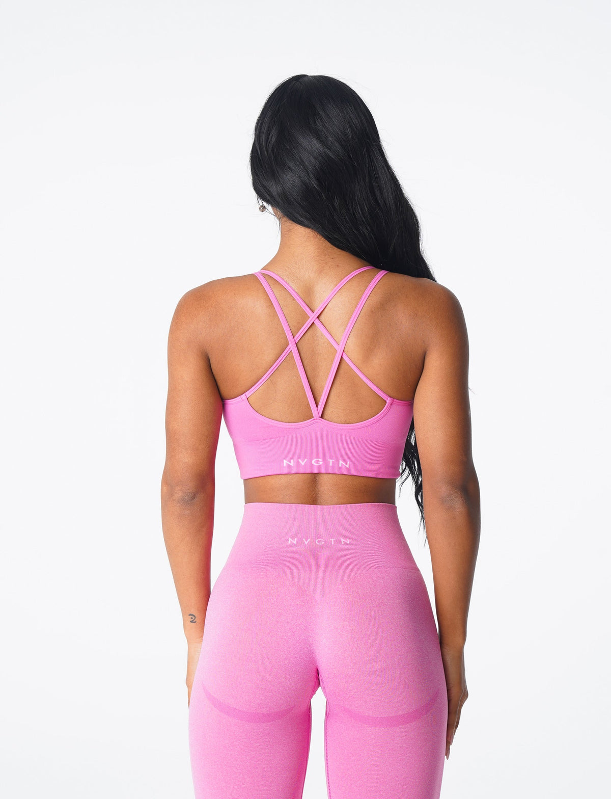 Women Bubble Gum Pink Flourish Seamless Bra | NVGTN
