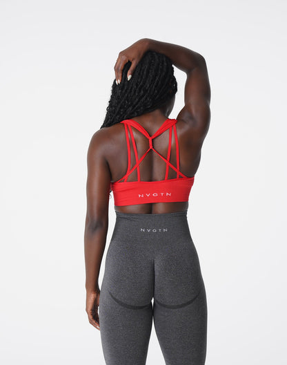 Women Scarlet Galaxy Ribbed Seamless Bra | NVGTN