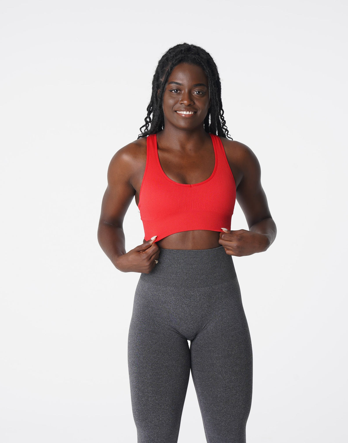 Women Scarlet Galaxy Ribbed Seamless Bra | NVGTN
