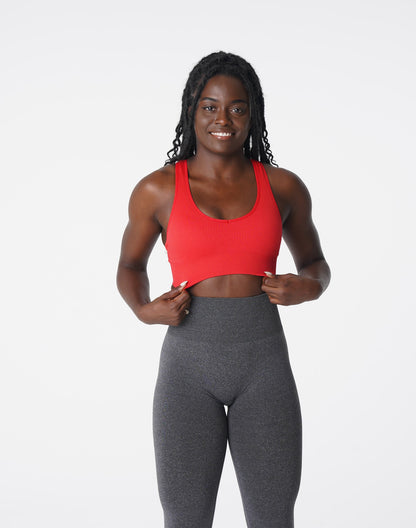 Women Scarlet Galaxy Ribbed Seamless Bra | NVGTN