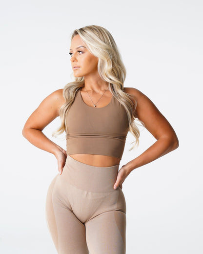 Women Mocha Matrix Bra Top | NVGTN