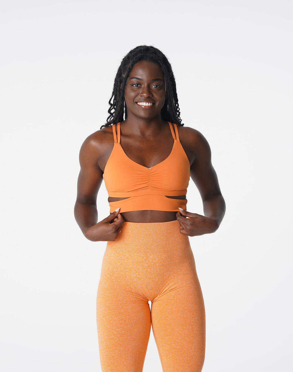 Women Burnt Orange Revolve Bra | NVGTN