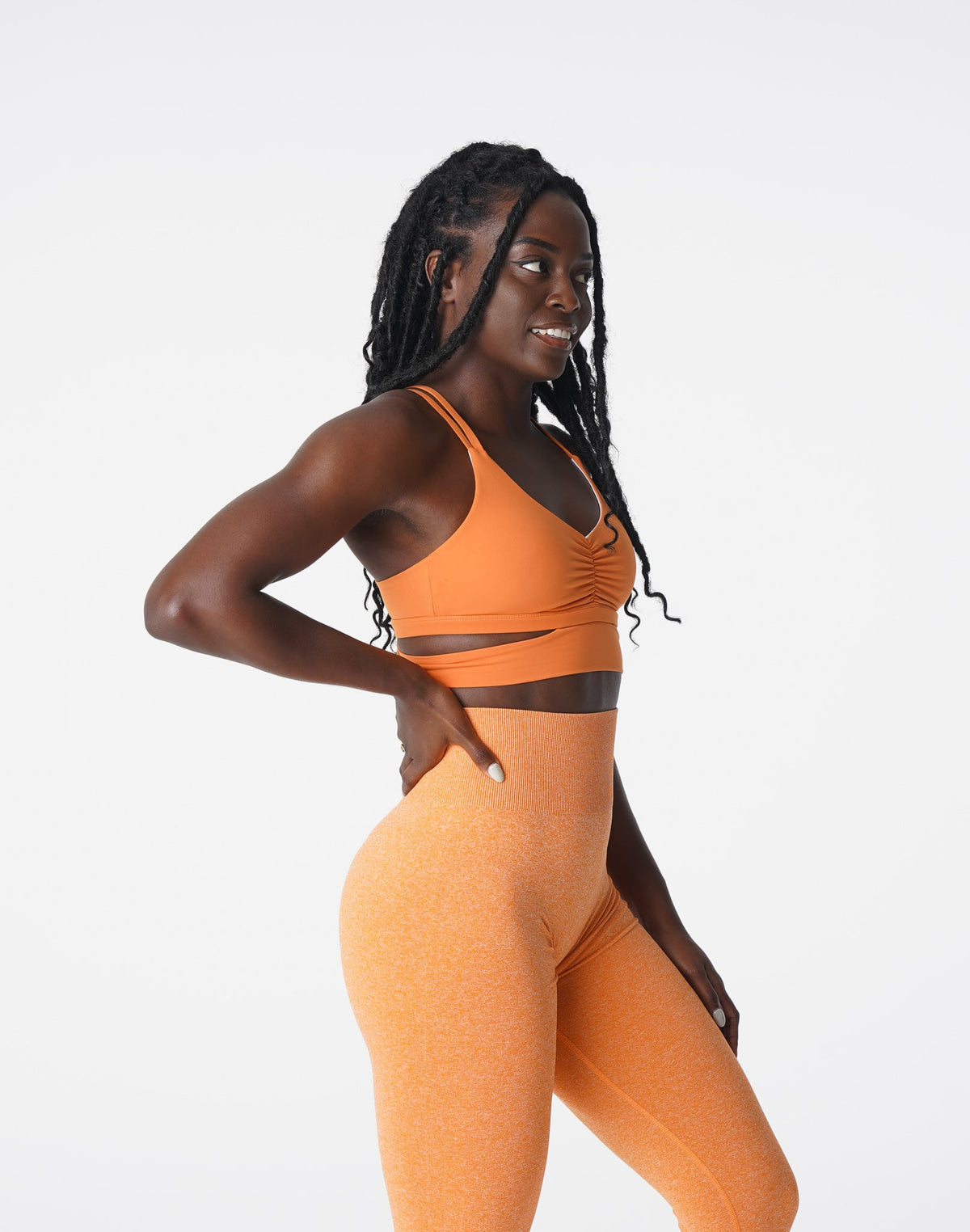 Women Burnt Orange Revolve Bra | NVGTN