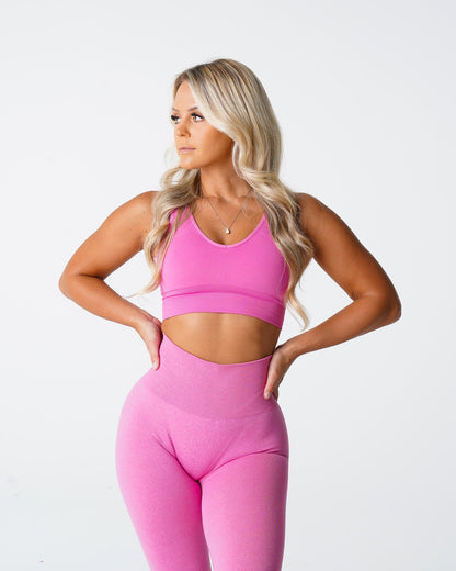 Women Bubble Gum Pink Elevate Seamless Bra | NVGTN