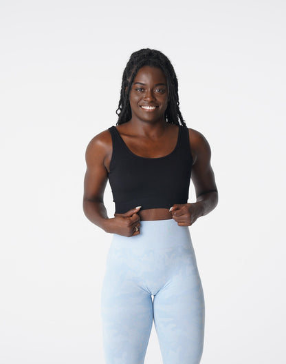 Women Black Desire Ribbed Seamless Bra | NVGTN