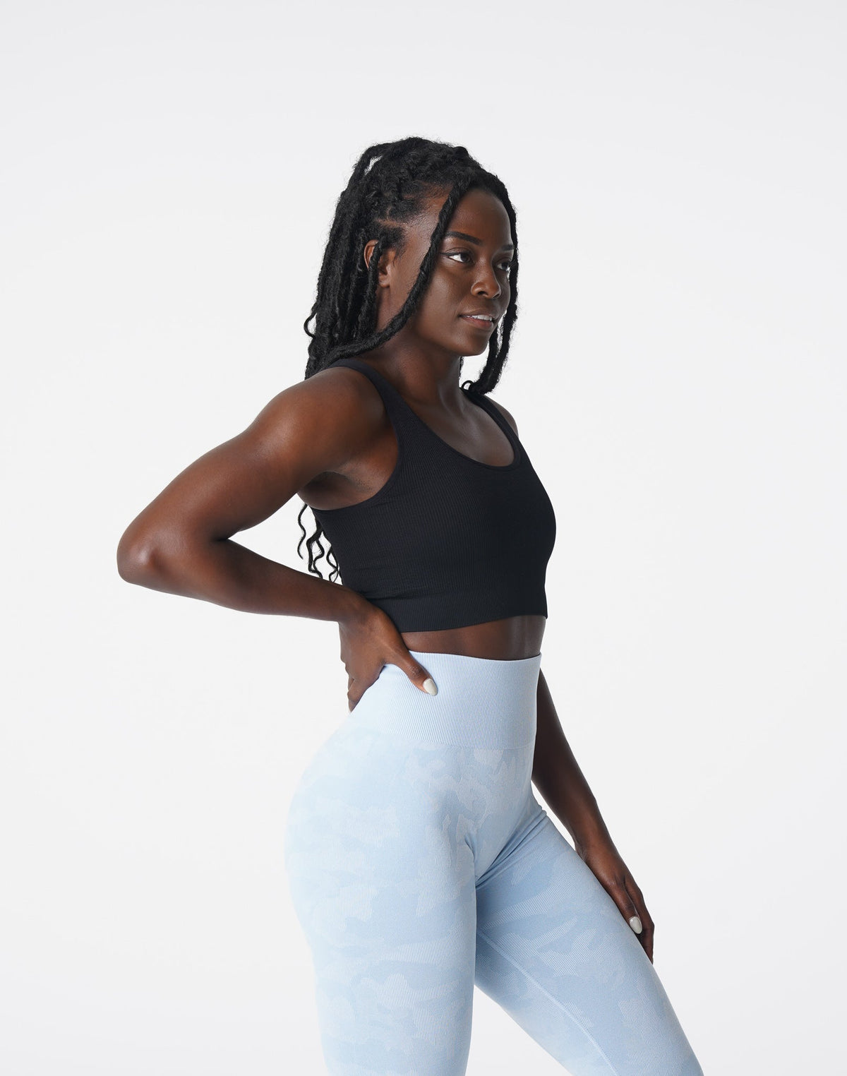 Women Black Desire Ribbed Seamless Bra | NVGTN