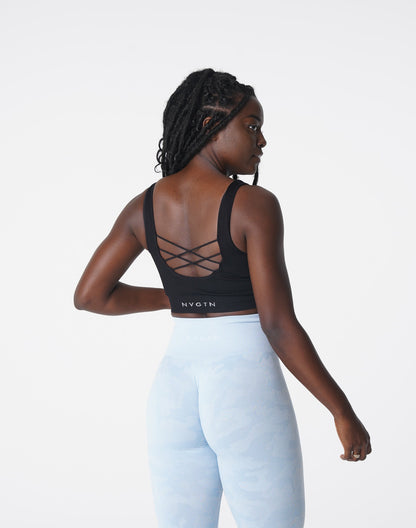 Women Black Desire Ribbed Seamless Bra | NVGTN