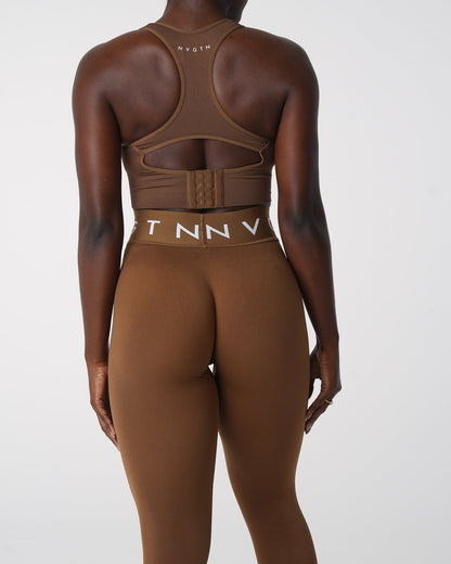 Women Mocha Sport Seamless Leggings | NVGTN