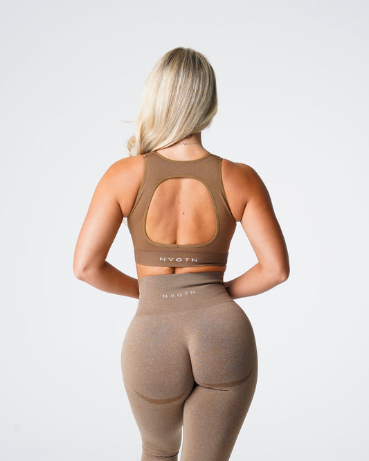 Women Mocha Pursuit Seamless Bra | NVGTN