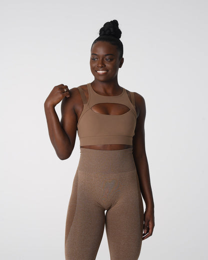 Women Mocha Apex Bra | NVGTN