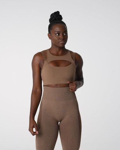 Women Mocha Apex Bra | NVGTN