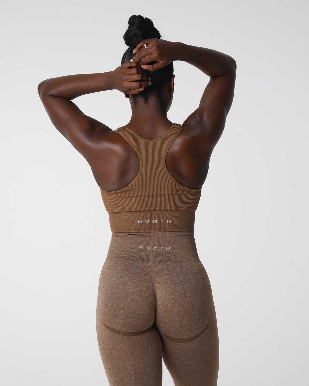 Women Mocha Cinched Seamless Bra | NVGTN