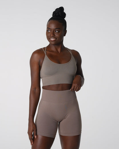 Women Taupe Flourish Seamless Bra | NVGTN