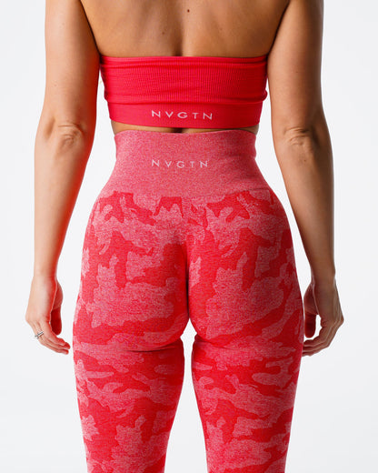 Women Candy Apple Camo Seamless Leggings | NVGTN
