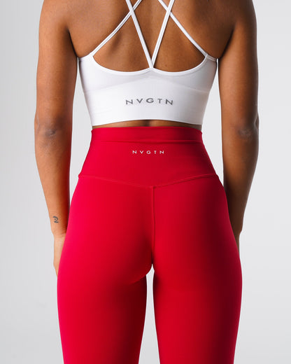 Women Red Wine Signature 2.0 Leggings | NVGTN