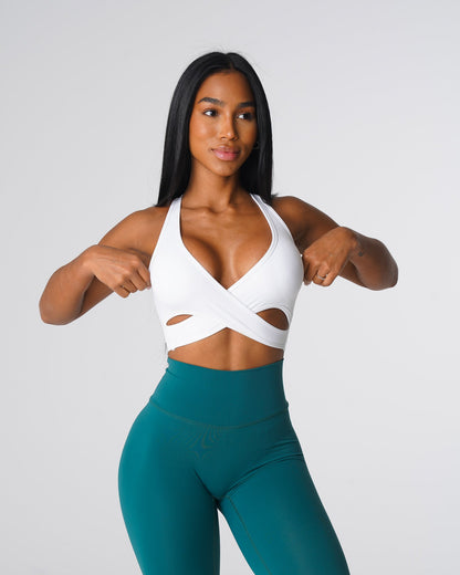 Women White Radiance Bra | NVGTN