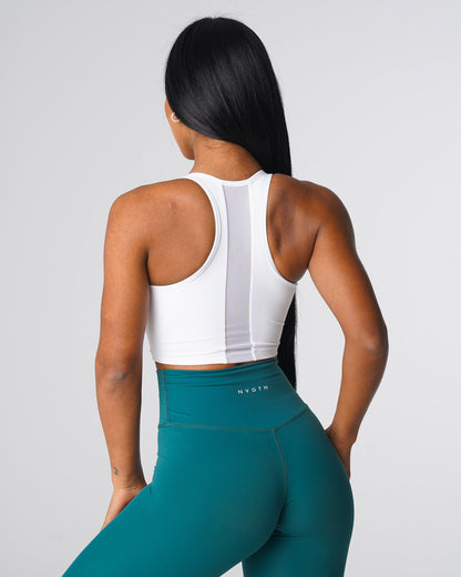 Women White Radiance Bra | NVGTN