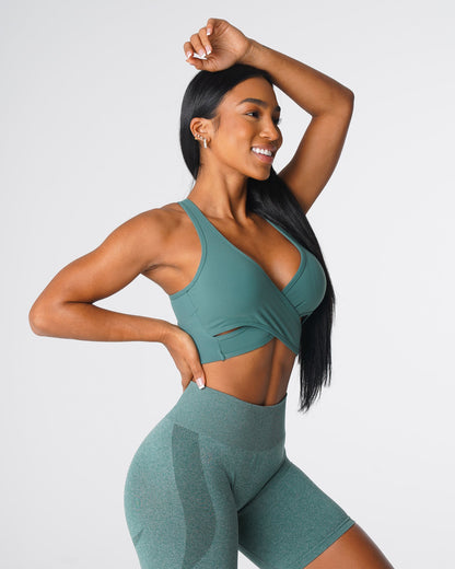 Women Forest Green Radiance Bra | NVGTN