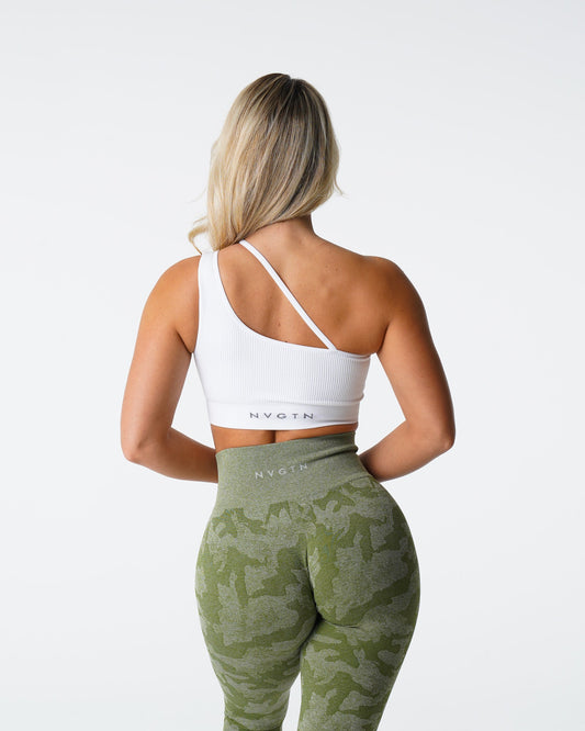 Women White Streamline Seamless Bra | NVGTN