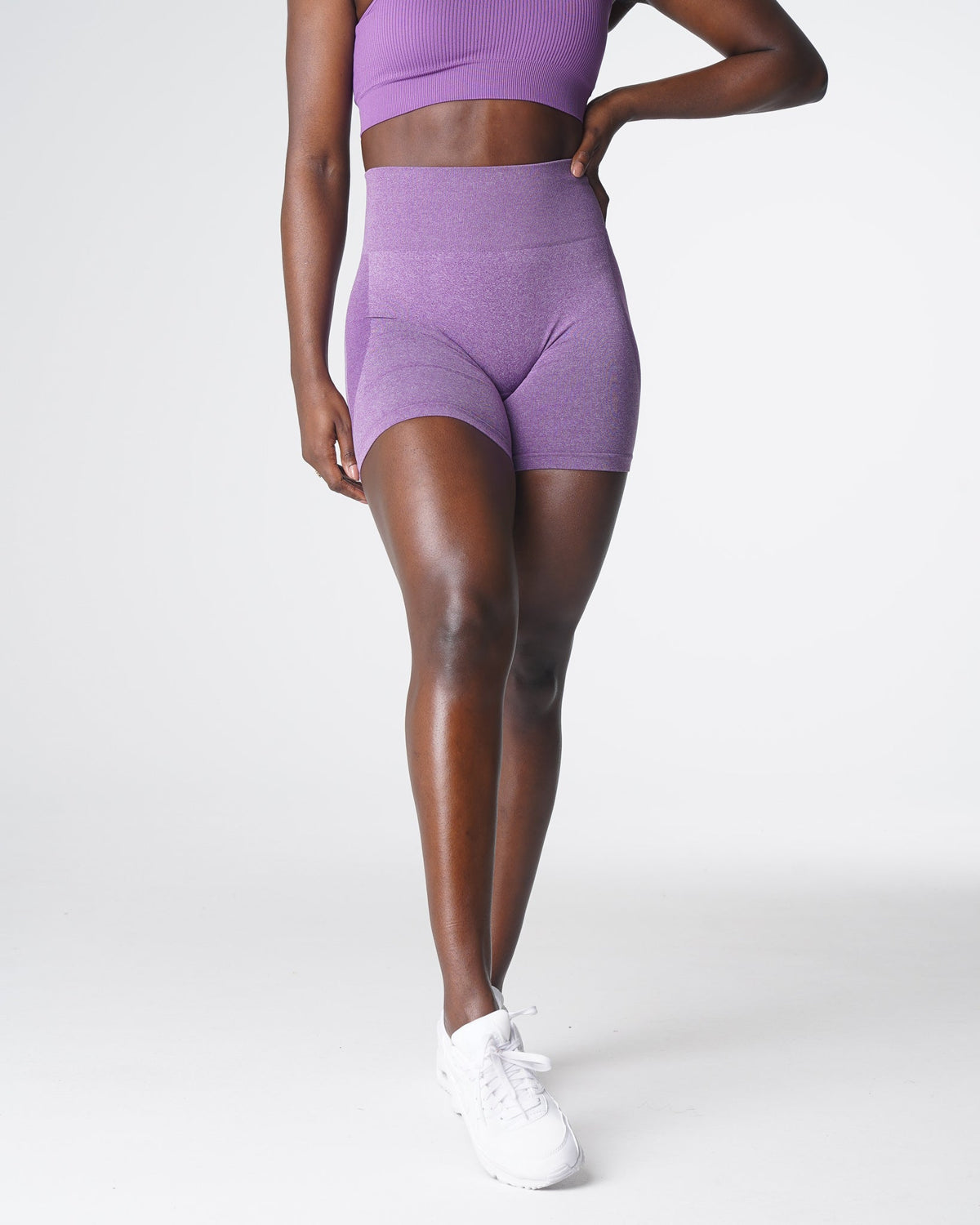 Women Violet Contour Seamless Shorts | NVGTN