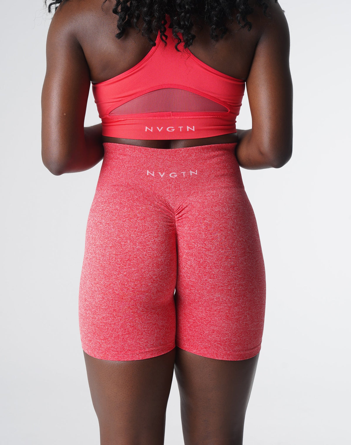 Women Candy Apple Scrunch Seamless Shorts | NVGTN