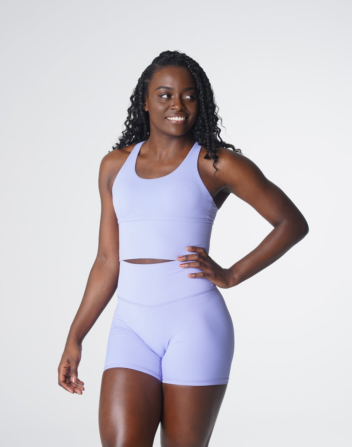 Women Periwinkle Matrix Bra Top | NVGTN