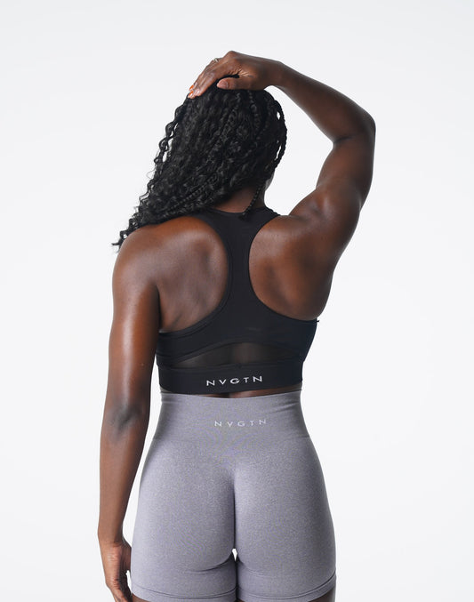 Women Black Surge Seamless Bra | NVGTN