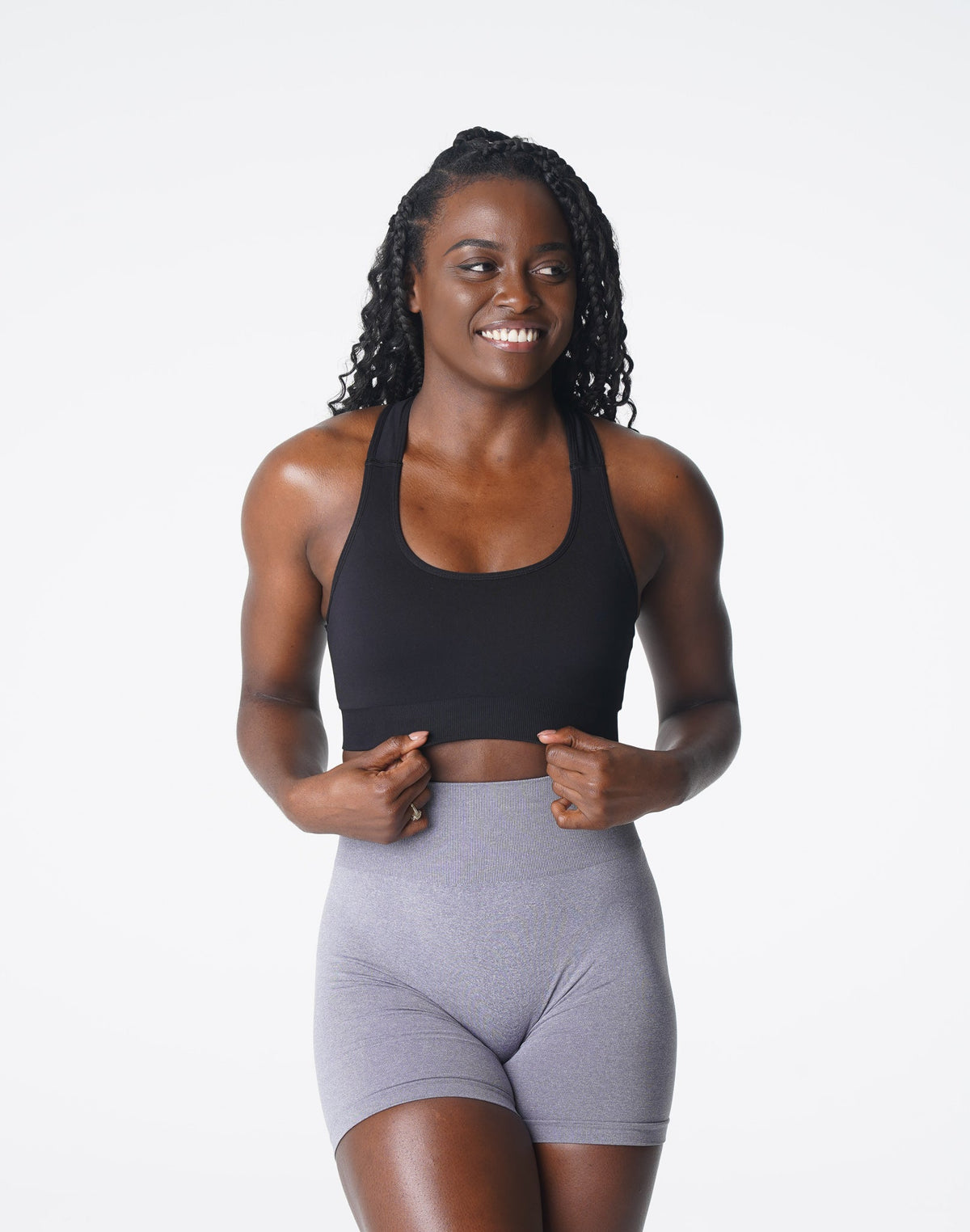 Women Black Surge Seamless Bra | NVGTN