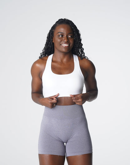 Women White Surge Seamless Bra | NVGTN
