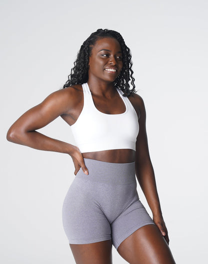 Women White Surge Seamless Bra | NVGTN