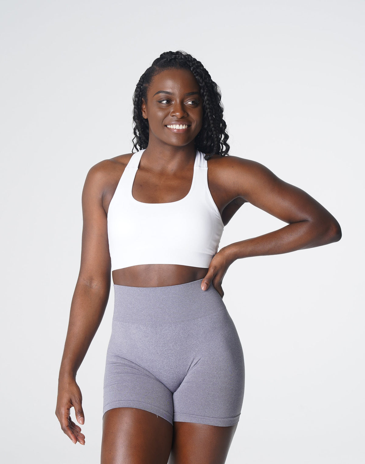 Women White Surge Seamless Bra | NVGTN