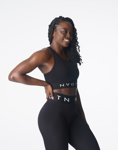 Women Black Trilogy Sport Seamless Bra | NVGTN