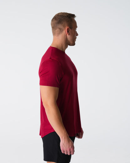 Men Crimson Tech Fitted Tee | NVGTN
